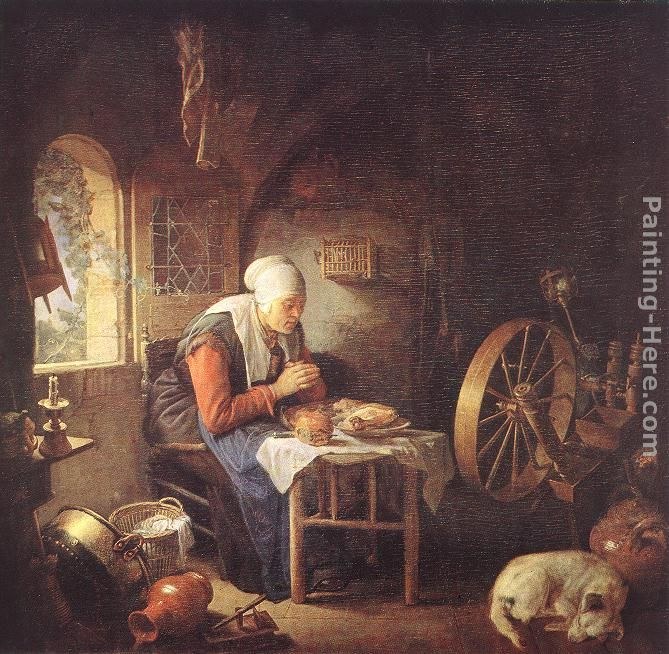 Gerrit Dou The Prayer of the Spinner
